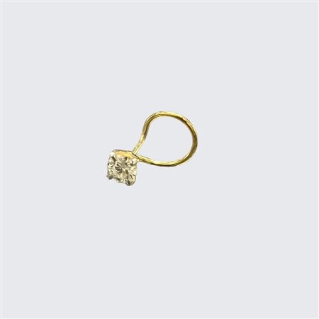 PIERCING NASO IN ORO GIALLO 18K CON DIAMANTE LAB GROWN 0.18 CT - DOC-0011152-0001