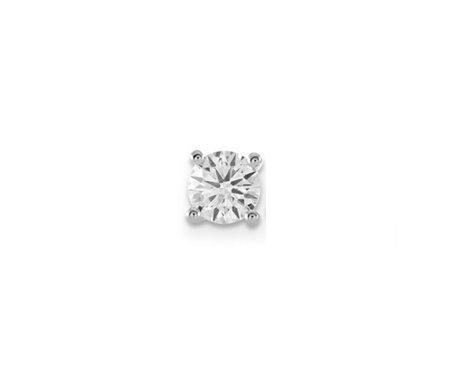 ORECCHINO IN ORO IN ORO BIANCO CON DIAMANTE NATURALE DA 0.50 CT - NS