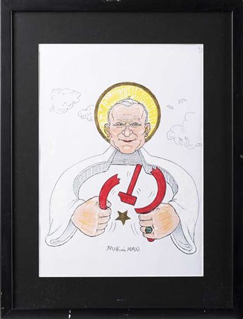 Originali "Beatificazione di Papa Giovanni Paolo II" 2011 litografia con...