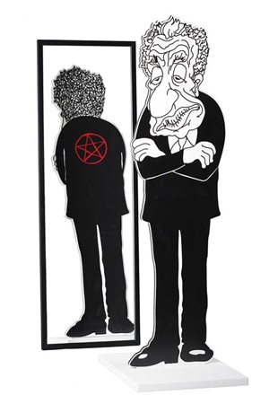 Presidenti "Aldo Moro" installazione composta da una sagoma decorata sui due...