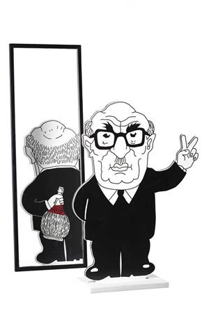 Presidenti "Amintore Fanfani" installazione composta da una sagoma decorata...