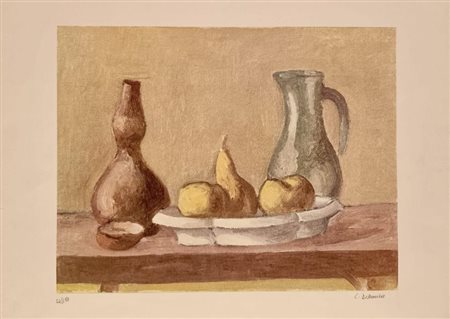 DE AMICIS CRISTOFORO Alessandria (Al) 1902 Omaggio a Morandi Litografia a...