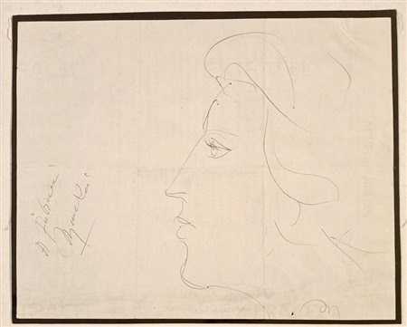 RUI ROMANO Caneva (Pn) 1919 Senza Titolo Penna su carta applicata su...