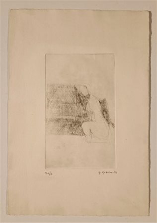 GUARINO GIUSEPPE Milano (Mi) 1920 Senza Titolo 1971 Incisione acquaforte es....