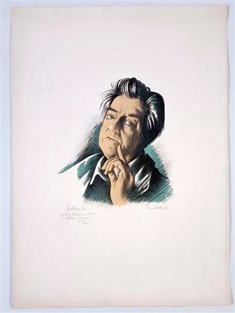 SCILTIAN GREGORIO Nakhichevan-on-Don (Russia) Autoritratto 1970 Litografia a...