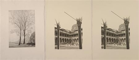 DAVIDE CONTE Milano (MI) 1930 lotto di 3 opere 1980 3 Incisioni acquaforte...