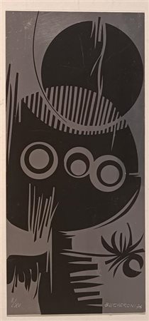 BECHERONI ELVIO Firenze (FI) 1934 Senza Titolo 1970 Serigrafia su metallo...