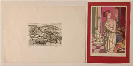 STEFANI OTTORINO Volpago del Montello (Tv) 1928 Senza Titolo Lotto di 2 opere...