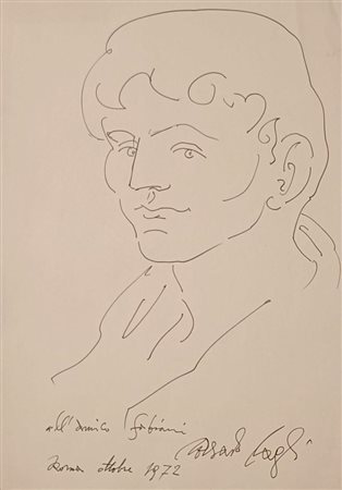 CAGLI CORRADO Ancona (An) 1910 Figura di giovane uomo 1972 Disegno su carta...