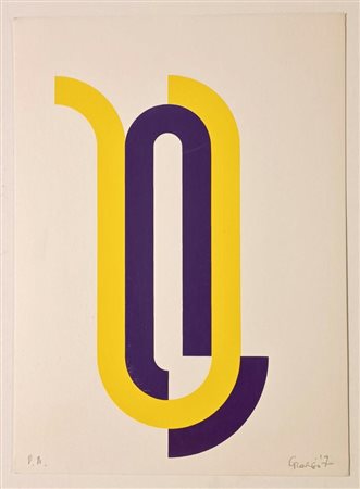 GIORGI ARABELLA Venezia (Ve) 1942 Senza Titolo 1970 Litografia su carta es....