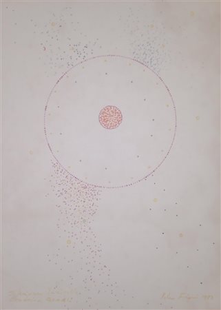 FIORI PEDRO Milano (Mi) 1932 universo visibile invisibile 1983 Acrilico su...