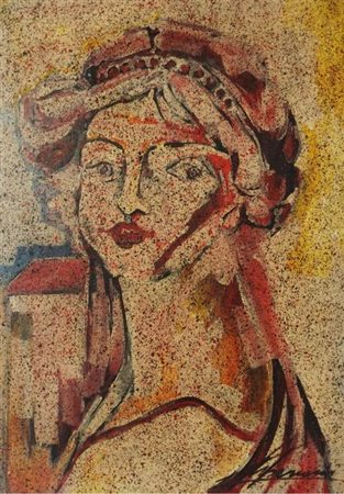 MARILLI TIBERIANO Ta (TA) 1947 Senza Titolo 1983 Olio su tela 70,00x50,00...