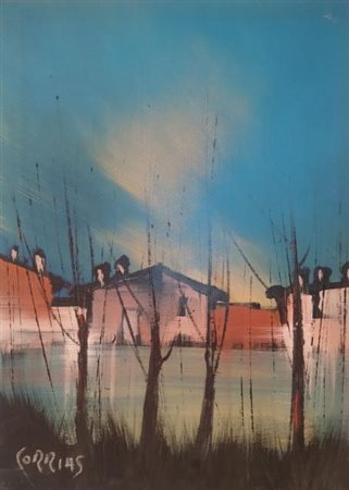 CORRIAS MAURO EMILIO Milano (Mi) 1941 Senza Titolo Olio su tela 70,00x50,00...