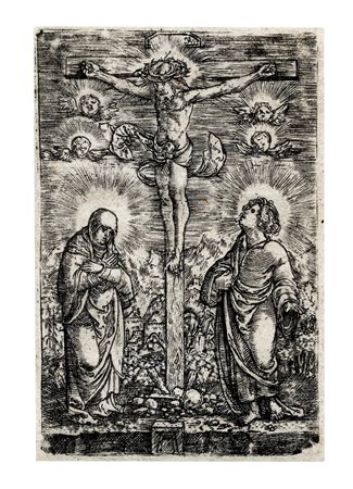 Albrecht Altdorfer, Cristo sulla croce tra la Vergine Maria e san Giovanni...