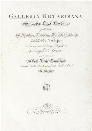 Pietro Benvenuti, Galleria Riccardiana dipinta da Luca Giordano pubblicata...