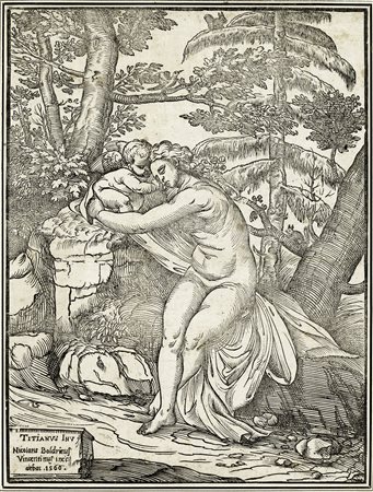 Nicolò Boldrini, Venere e Cupido. 1566 [tiratura prima metà XVII secolo]....