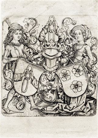 Monogrammista bxg, Stemma delle famiglie Von Rohrbach e Von Holzhausen. Post...