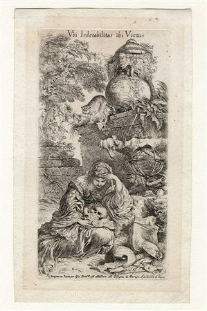 Giovanni Benedetto Castiglione (detto il Grechetto), La Malinconia (Ubi...