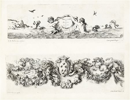 Stefano Della Bella, Ornamenti di fregi et fogliami. 1648 ca. [serie completa...