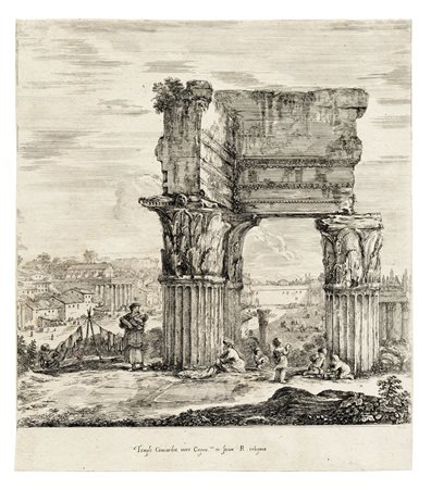 Stefano Della Bella, Templi Concordie inter Capito.um et forum R. reliquiæ....