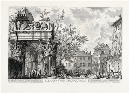 Giovanni Battista Piranesi, Veduta del Tempio di Giove Tonante. 1756 [II/6]....