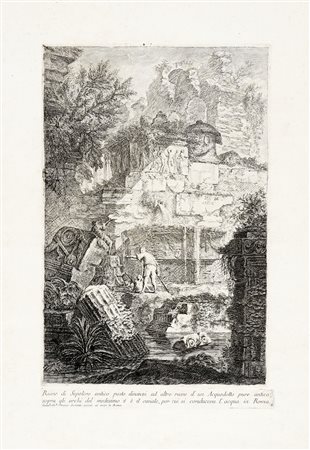 Giovanni Battista Piranesi, Ruine di Sepolcro antico posto dinanzi ad altre...