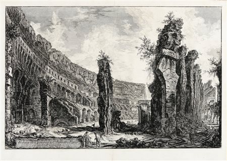 Giovanni Battista Piranesi, Veduta dell'interno dell'Anfiteatro Flavio detto...