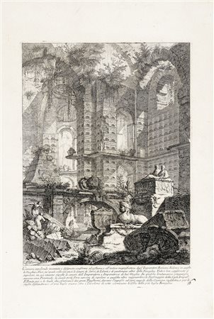 Giovanni Battista Piranesi, Camera sepolcrale inventata e disegnata conforme...