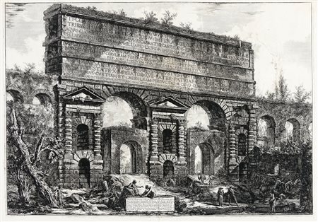 Giovanni Battista Piranesi, Veduta del Monumento eretto dall'Imperador Tito...