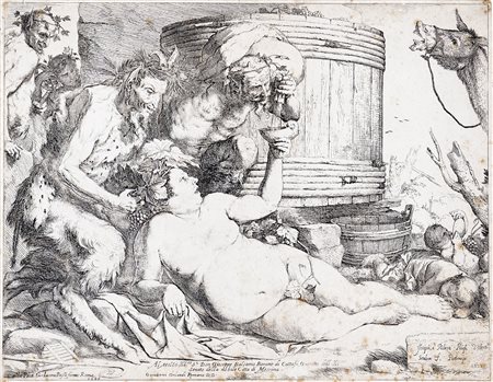 Jusepe (de) Ribera, Sileno ebbro. 1628 [alla Pace Gio Iacomo Rossi formis...