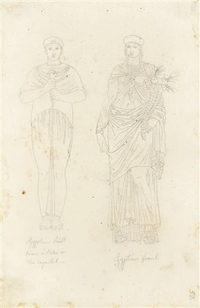 Lorenzo Bartolini John Flaxman, Taccuino di schizzi e disegni da invenzioni...