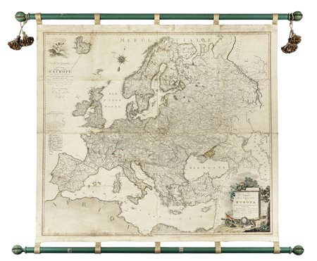 Aaron Arrowsmith [da], Nouvelle Carte Géographique et des Postes de l'Europe...
