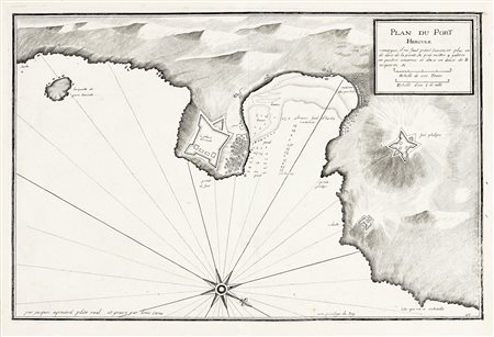 Jacques Ayrouard, Plan du Port Hercule. Paris o Marseille: Depuis 1732 à...
