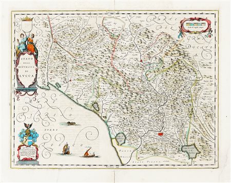 Willem Janszoon Blaeu, Stato della Repubblica di Lucca. Amsterdam: 1667 ca....