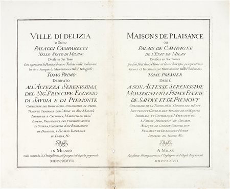 Marc'Antonio Dal Re, Ville di Delizia o Siano Palaggi Camparecci nello Stato...