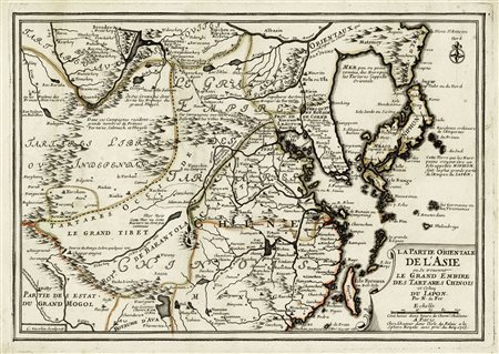 Nicolas De Fer, La Partie Orientale de l'Asie ou se trouvent Le Grand Empire...