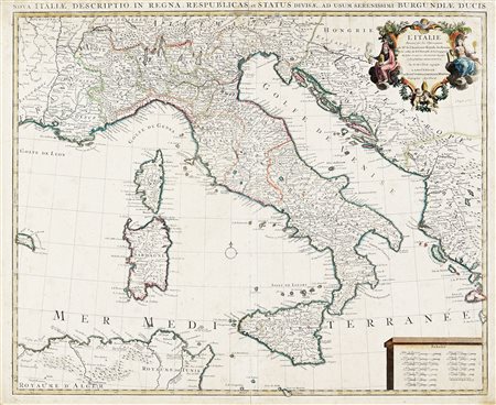 Guillaume De L'Isle, Nova Italiae Descriptio, in Regna, Republicas et Status...
