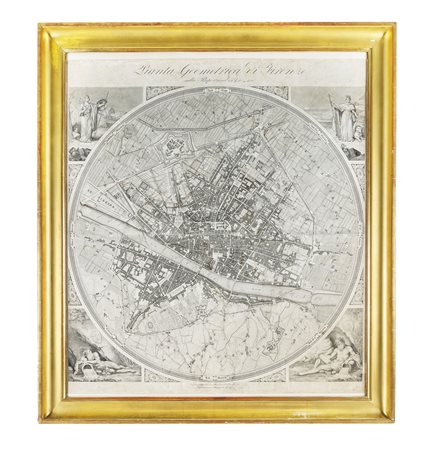 Federico Fantozzi, Pianta geometrica di Firenze sulla proporzione di 1 a...