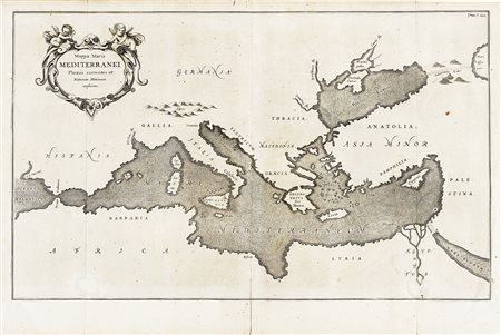Athanasius Kircher, Mappa maris Mediterranei Fluxiis currentes et naturam...