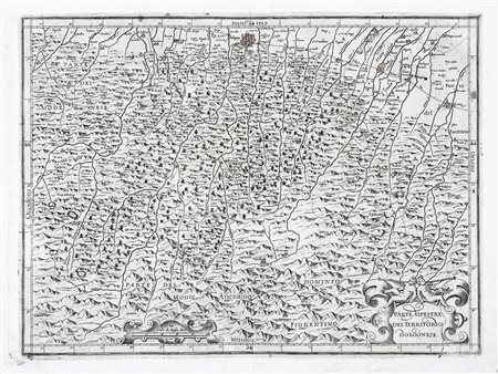Giovanni Antonio Magini, Parte alpestre del territorio bolognese. 1620....