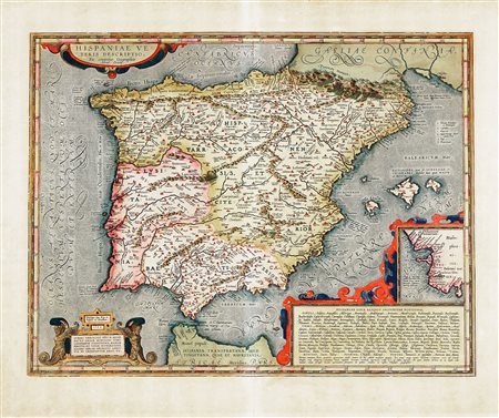 Abraham Ortelius, Hispaniae Veteris Descriptio. Ex conatibus Geographicis...
