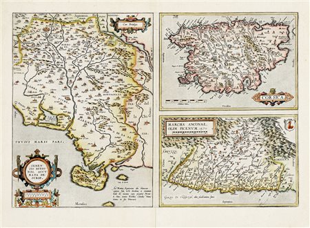 Abraham Ortelius, Senensis Ditionis, Accurata Descrip. / Corsica / Marcha...