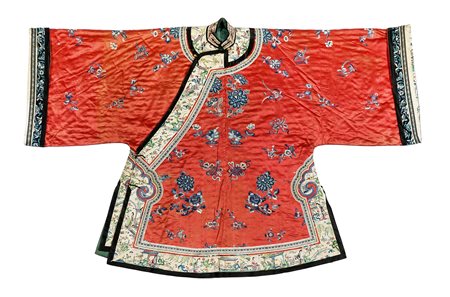 Cina, dinastia Qing, Giacca femminile tre quarti (Ao). 1880-1910. Giacca o...