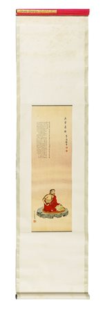 Arte cinese XX secolo, Daruma (Bodhidharma) in meditazione. 1900-1930 ca....