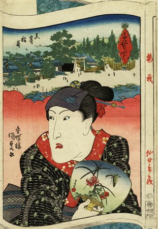 Utagawa Kunisada I (Toyokuni III), Iwai Hanshirō VI. 1832 ca. Xilografia a...