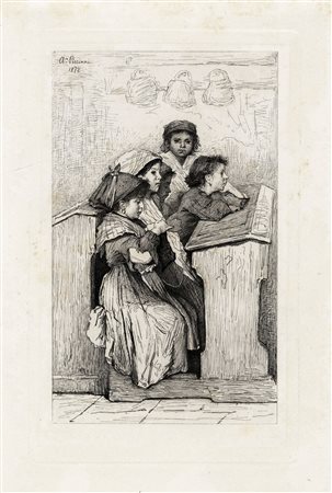 Autori vari, Lotto composto di 3 incisioni. 1872-78. 1) Piccinni A., Une...