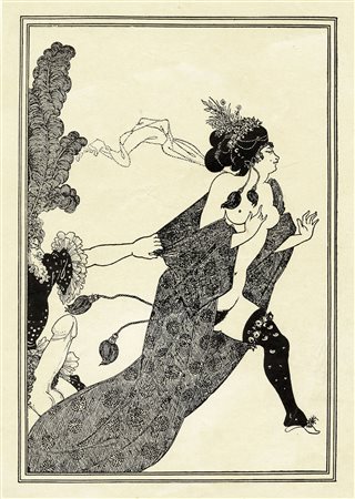 Aubrey Beardsley, Lotto composto di 2 incisioni dalla Lysistrata. 1896....