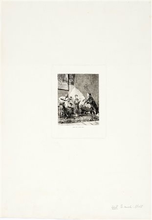 Mosè Bianchi, Lotto composto di 5 incisioni. 1890 ca. 1) Enfant de chœur (en...