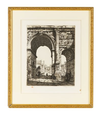 Tavik Frantisek Simon, Lotto composto di 2 incisioni. 1913-1933. 1) Cathedral...