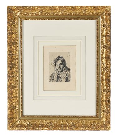 Anders Leonard Zorn, Kråkbergs Anna. 1903. Acquaforte. mm 152x115. Foglio: mm...